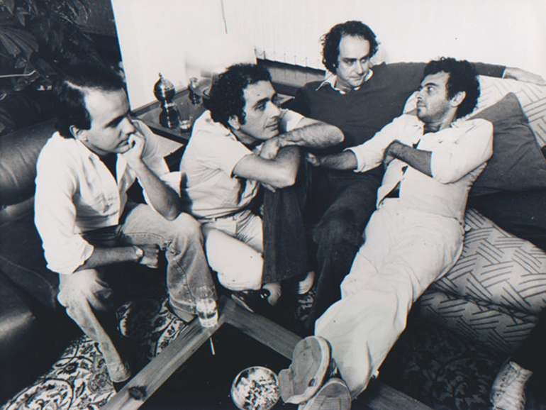 Luiz Carlos Barreto, Carlos Diegues, Arnaldo Jabor y Glauber Rocha